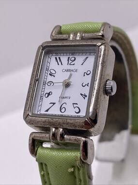 Carriage By Timex Womens Tank Watch New Battery